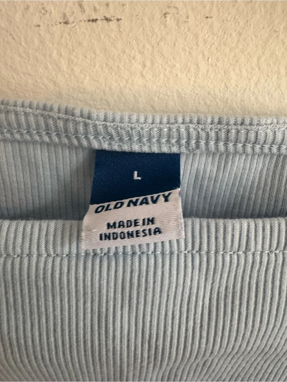 Old Navy NWT Light Blue Ribbed Drop Waist Mini Dress Size L